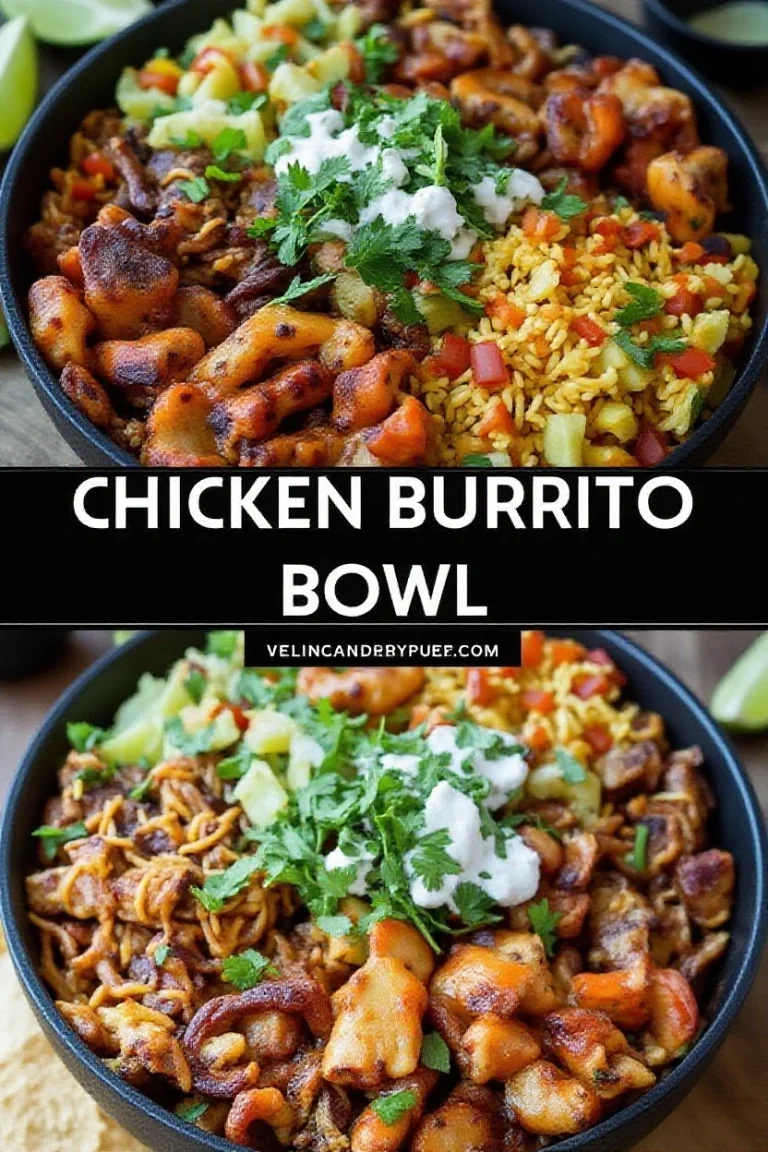 Easy Chicken Burrito Bowl Recipe: A Flavorful and Healthy Meal