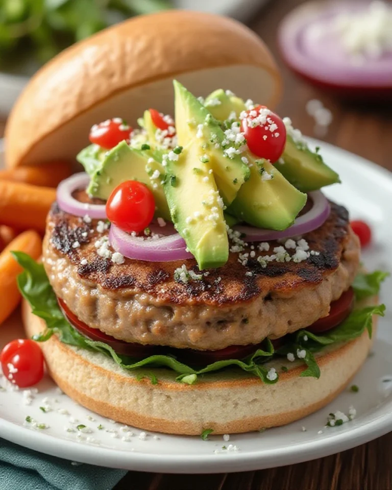Juicy Turkey Burgers with Avocado: A Healthy and Flavorful Recipe